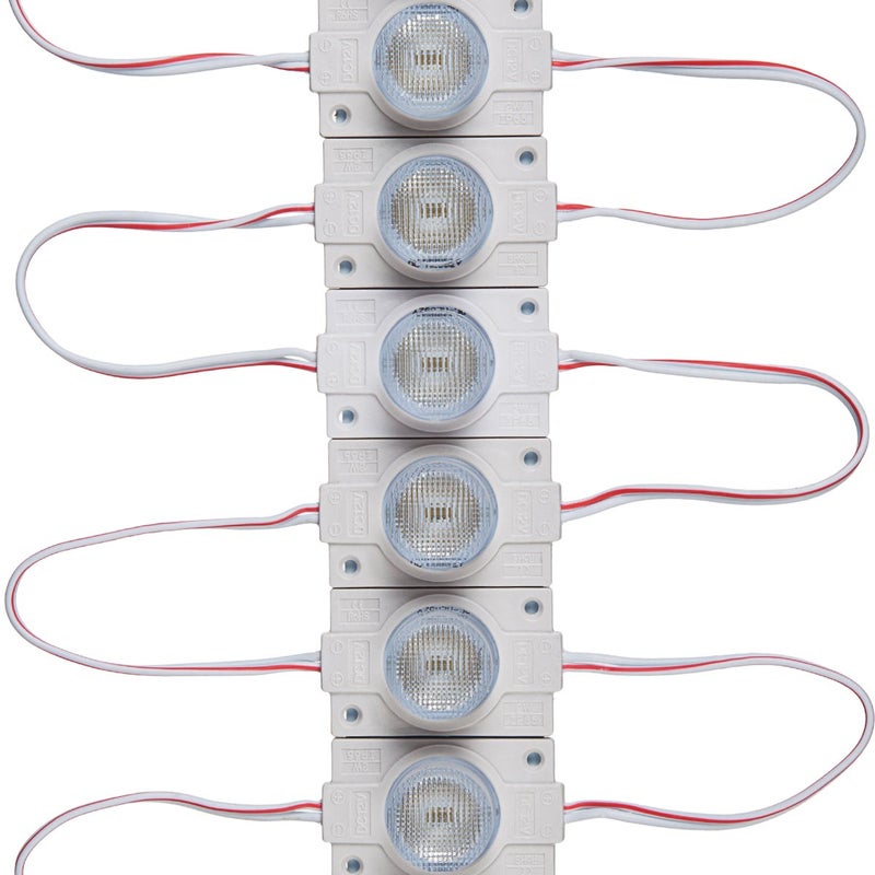 Q QINGCHEN LED Module 12V with Lens 6500K 2.0W for Light Box with Tape Adhesive Back (20pcs Pack) - Image 1